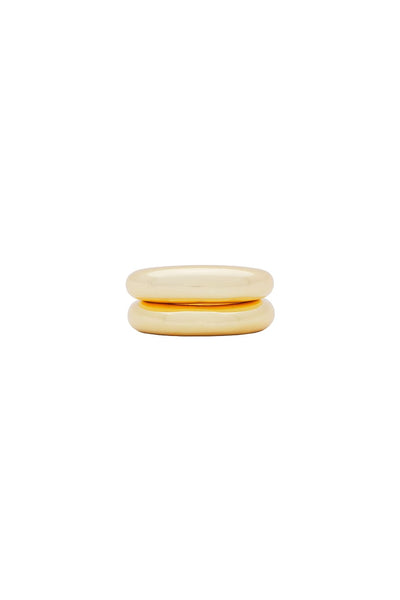 Dome Ring Set - 18k Gold Plated - SHOPJAUS - JAUS