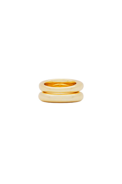 Dome Ring Set - 18k Gold Plated - SHOPJAUS - JAUS