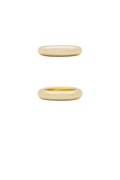 Dome Ring Set - 18k Gold Plated - SHOPJAUS - JAUS