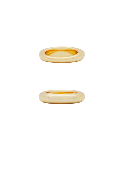 Dome Ring Set - 18k Gold Plated - SHOPJAUS - JAUS