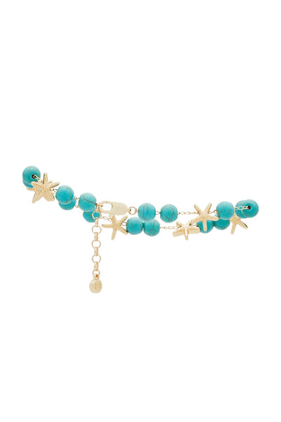 Starfish Beaded Anklet - 18k Gold Plating - SHOPJAUS - JAUS
