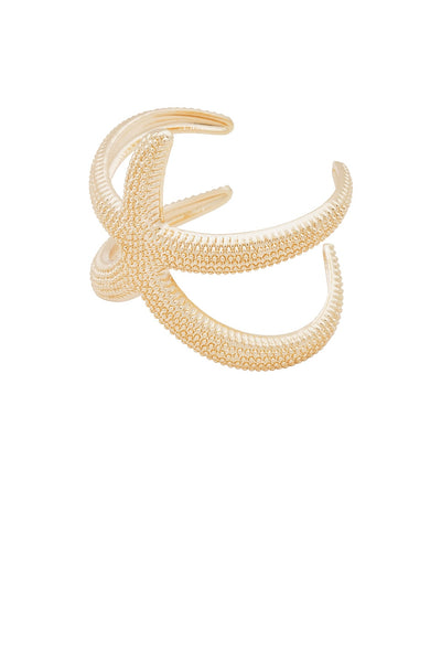 Starfish Cuff Bracelet - 18k Gold Plated - SHOPJAUS - JAUS