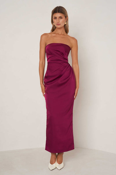 Eliza Dress - Plum - SHOPJAUS - JAUS