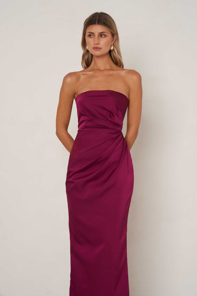 Eliza Dress - Plum - SHOPJAUS - JAUS