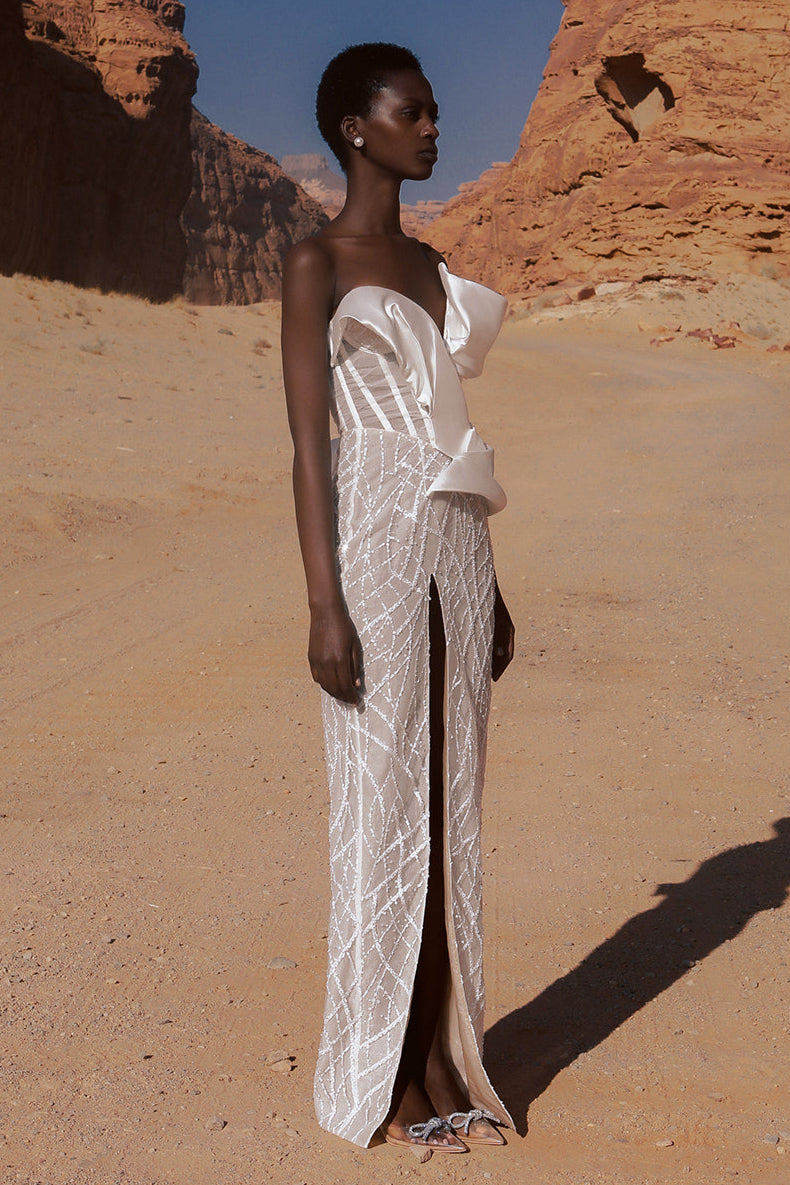 Estee Gown - White - SHOPJAUS - JAUS