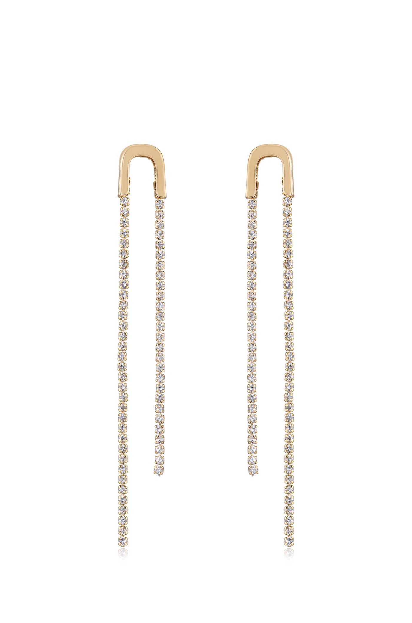 Double Chain Drop Earrings - SHOPJAUS - JAUS