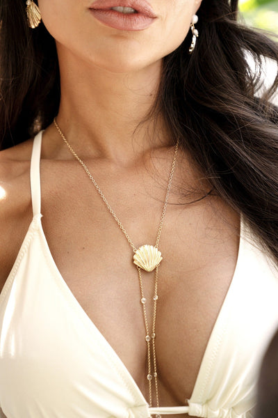 Shell Body Chain - Gold Tone - SHOPJAUS - JAUS