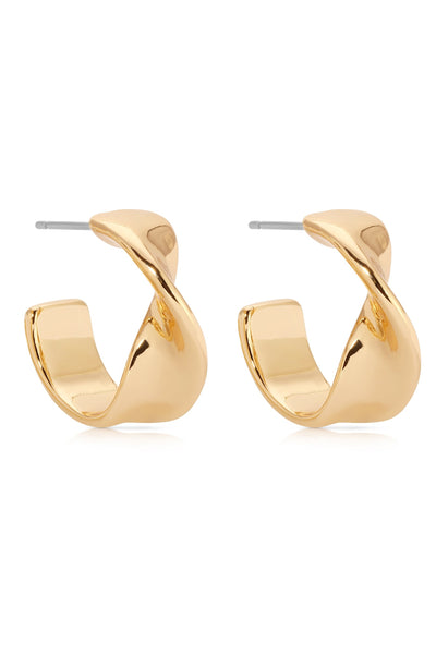 Twist Small Hoop Earrings - SHOPJAUS - JAUS