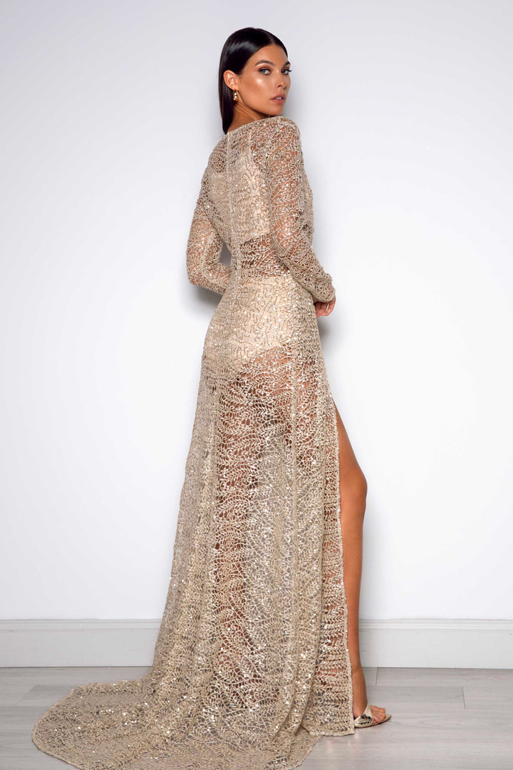 Florence Gown - Gold - SHOPJAUS - JAUS