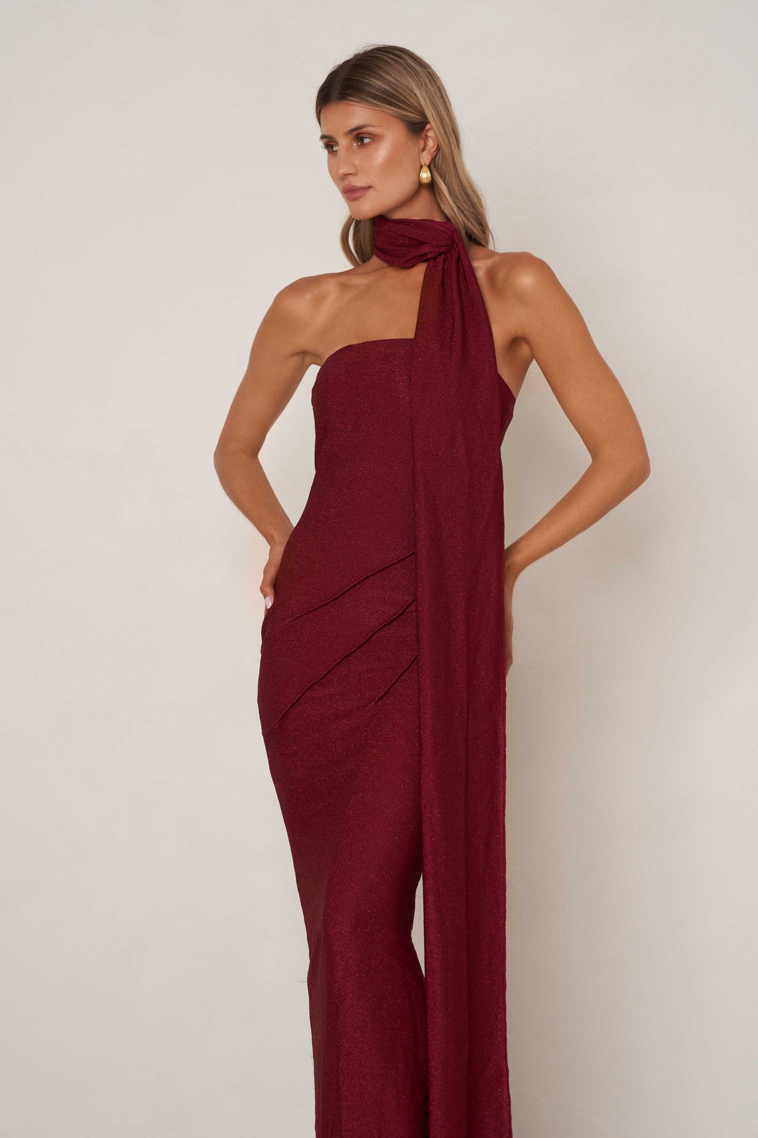 Gabriella Dress - Cherry Red | JAUS