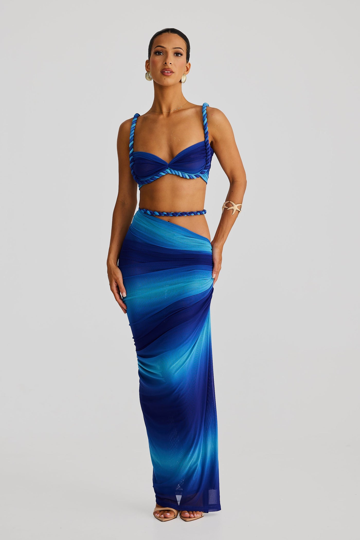 Zenaya Skirt - Blue Ombre - SHOPJAUS - JAUS