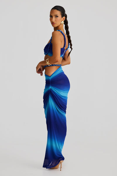 Zenaya Skirt - Blue Ombre - SHOPJAUS - JAUS