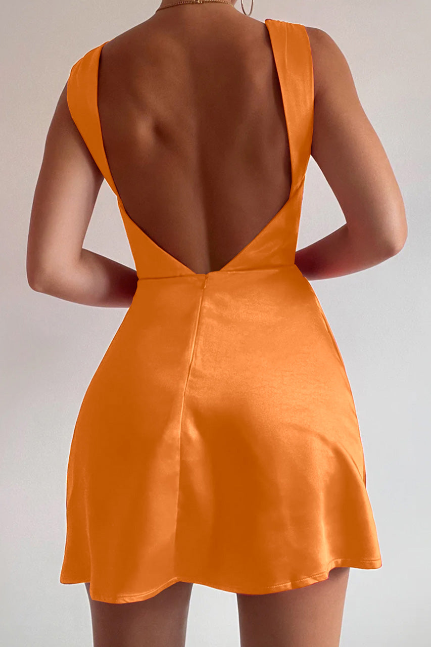 mango orange mini dress Mango Dramatic Sleeve Mini Dress