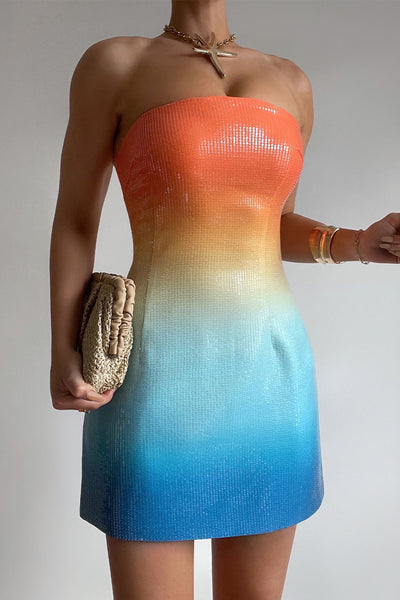 Ibiza Mini Dress - Multi - SHOPJAUS - JAUS