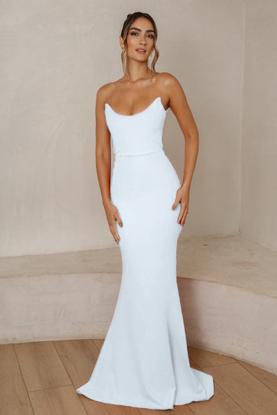 Celine Gown - White - SHOPJAUS - JAUS