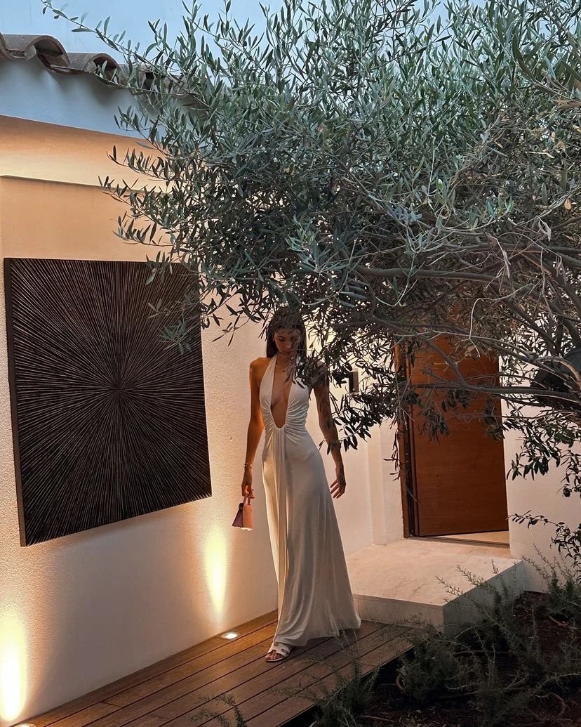 Jennifer Cupro Maxi Dress - White | JAUS Jennifer Cupro Maxi Dress - White | JAUS