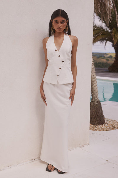 Inara Vest - White - SHOPJAUS - JAUS