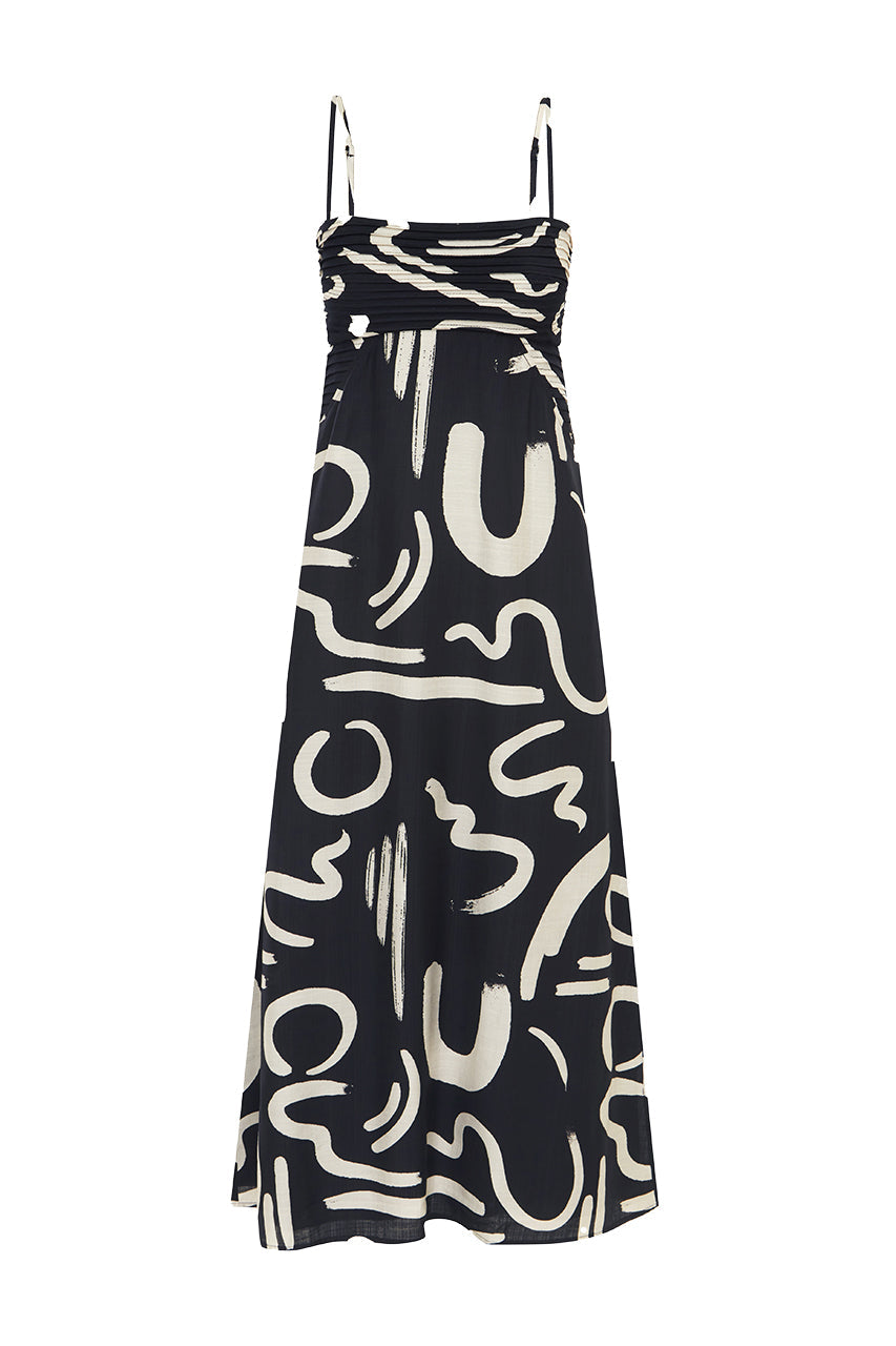 Ineze Midi Dress - York Black XLarge / York Black Ineze Midi Dress - York Black XLarge / York Black