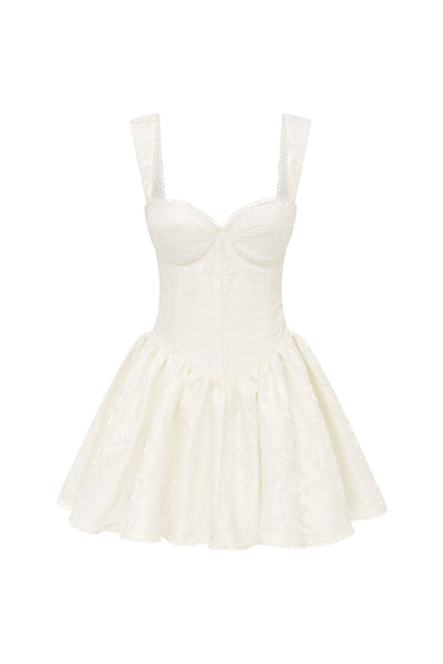 Joelle Mini Dress - Ivory - SHOPJAUS - JAUS