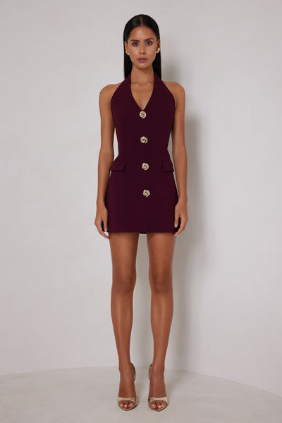 Jillian Dress - Deep Plum