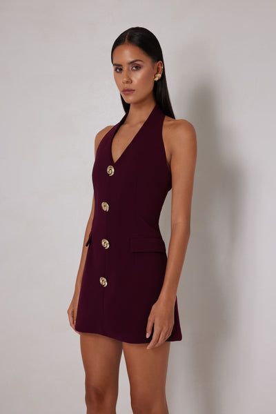 Jillian Dress - Deep Plum