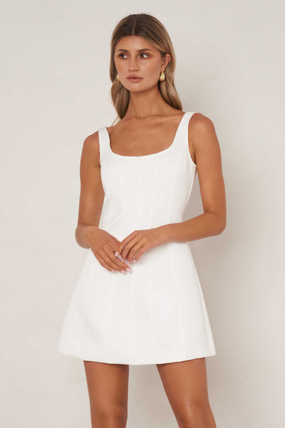 Josephine Dress - White - SHOPJAUS - JAUS