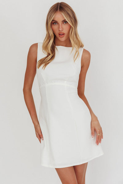 Opal Mini Dress - White - SHOPJAUS - JAUS