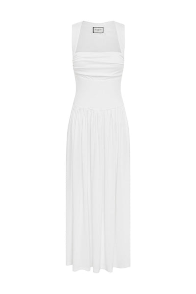 Kimba Maxi Dress - White - SHOPJAUS - JAUS