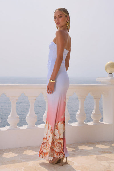 Kleo Maxi Dress - Ice Blue Ombre - SHOPJAUS - JAUS