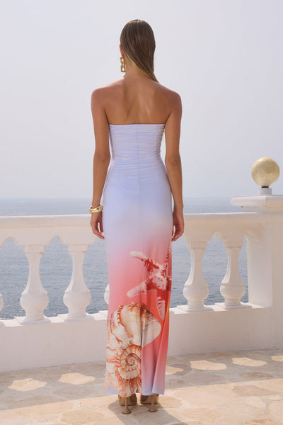 Kleo Maxi Dress - Ice Blue Ombre - SHOPJAUS - JAUS