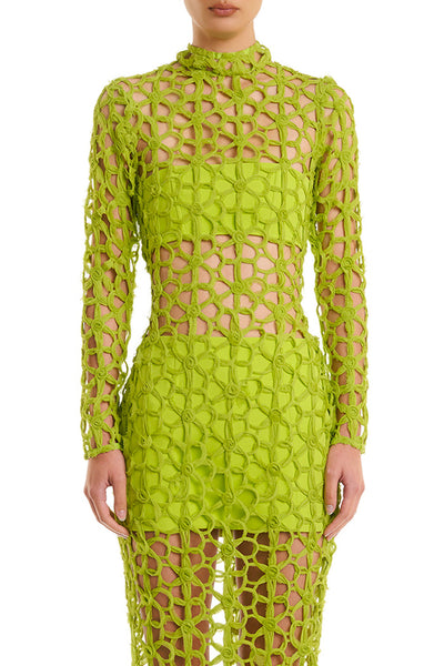 Kallum Dress - Lime - SHOPJAUS - JAUS