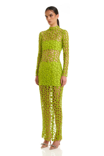 Kallum Dress - Lime - SHOPJAUS - JAUS