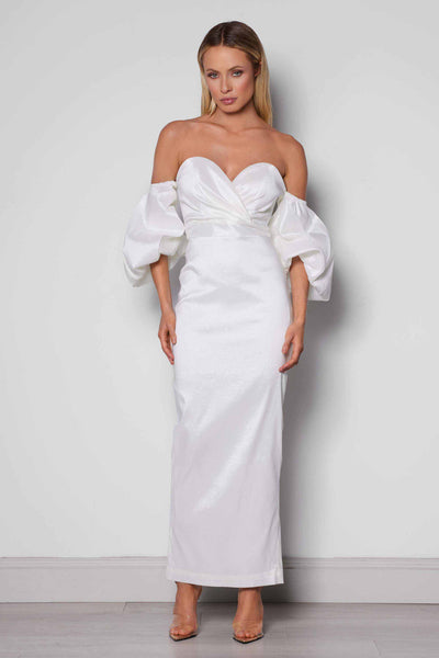 Karter Dress - White - SHOPJAUS - JAUS
