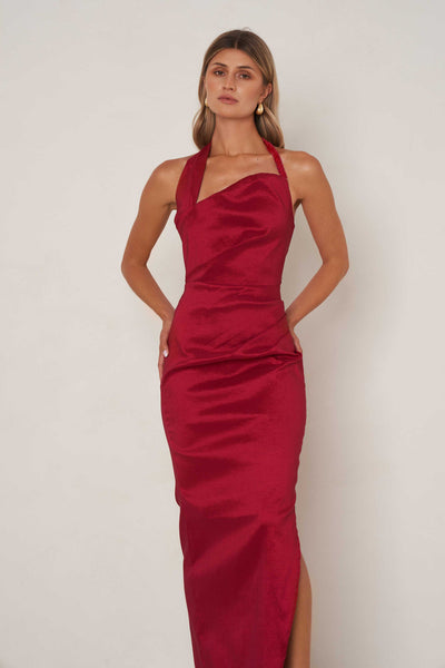 Kinsley Dress - Ruby Red - SHOPJAUS - JAUS