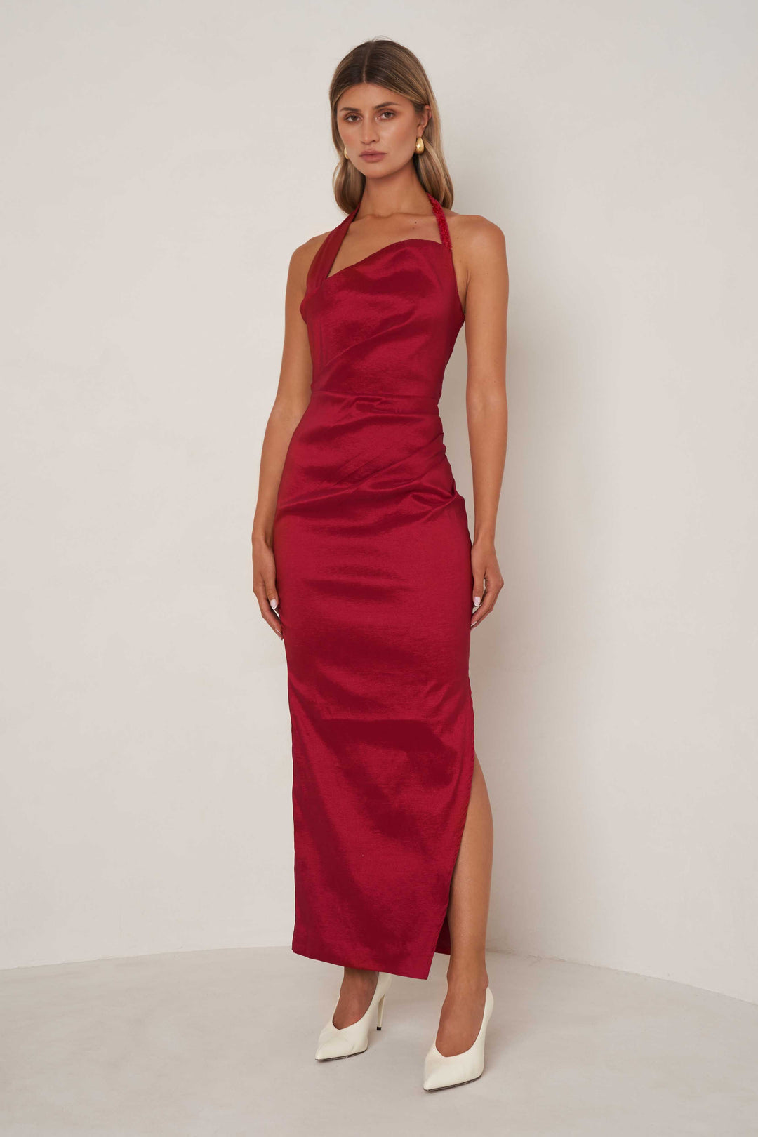 Kinsley Dress - Ruby Red - SHOPJAUS - JAUS