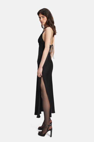 Lamont Slip Dress - Black - SHOPJAUS - JAUS