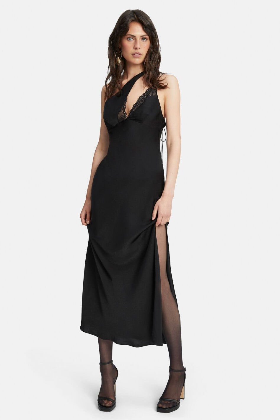 slim fit dress slacks Classic Slip Dress Black – Rhythm US main image 1