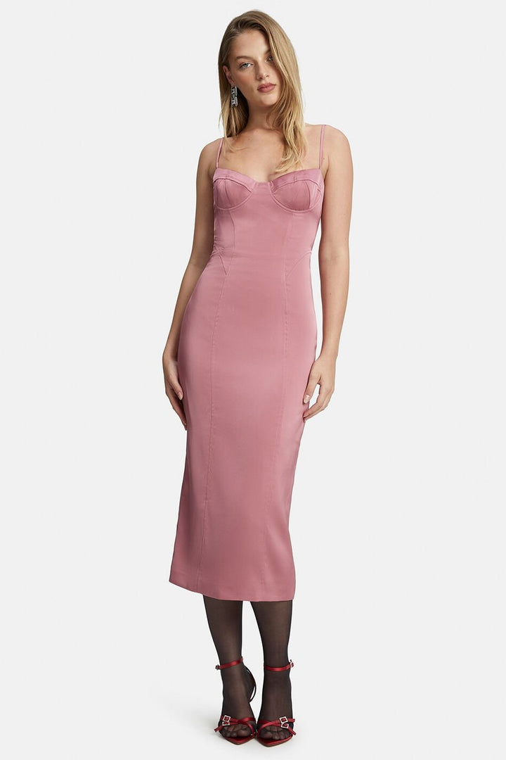 Landon Structured Midi Dress - Mauve Landon Structured Midi Dress - Mauve