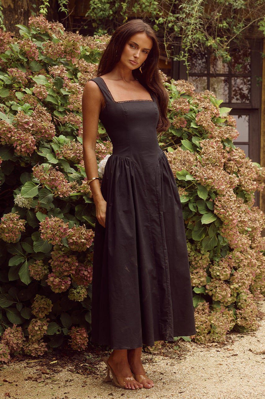 Acne Studios Black Tie-Up Dress | Liberty