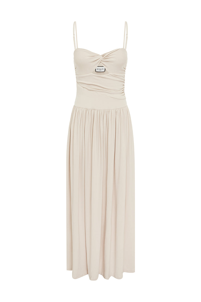 Libertine Maxi Dress - Stone - SHOPJAUS - JAUS