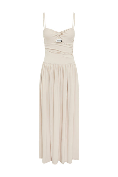 Libertine Maxi Dress - Stone - SHOPJAUS - JAUS