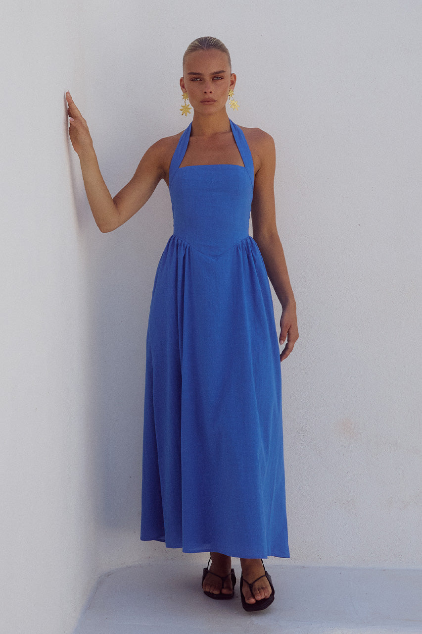 Locklea Midi Dress - Cornflower - SHOPJAUS - JAUS