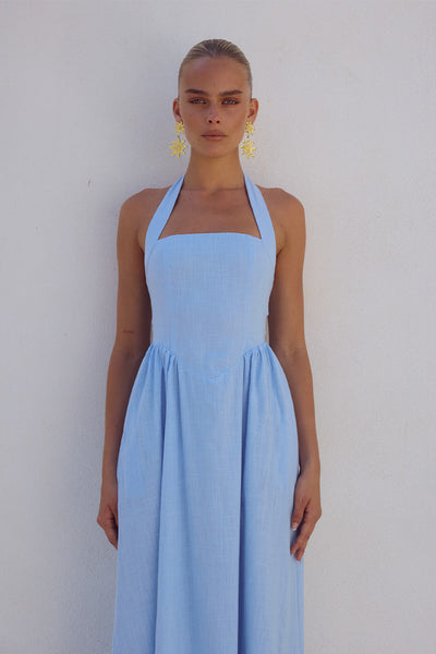 Locklea Midi Dress - Ice blue - SHOPJAUS - JAUS