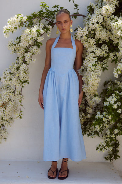 Locklea Midi Dress - Ice blue - SHOPJAUS - JAUS