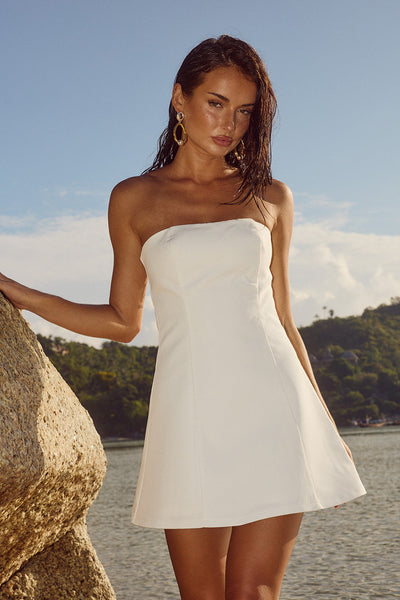 Lola Mini Dress - Ivory - SHOPJAUS - JAUS