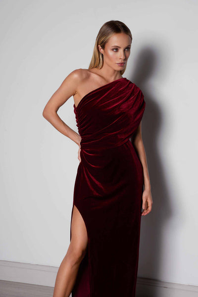 Luna Gown - Wine - SHOPJAUS - JAUS
