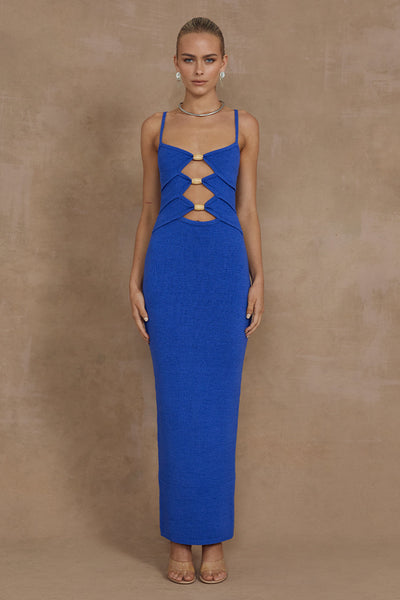 Norma Midi Dress - Royal - SHOPJAUS - JAUS