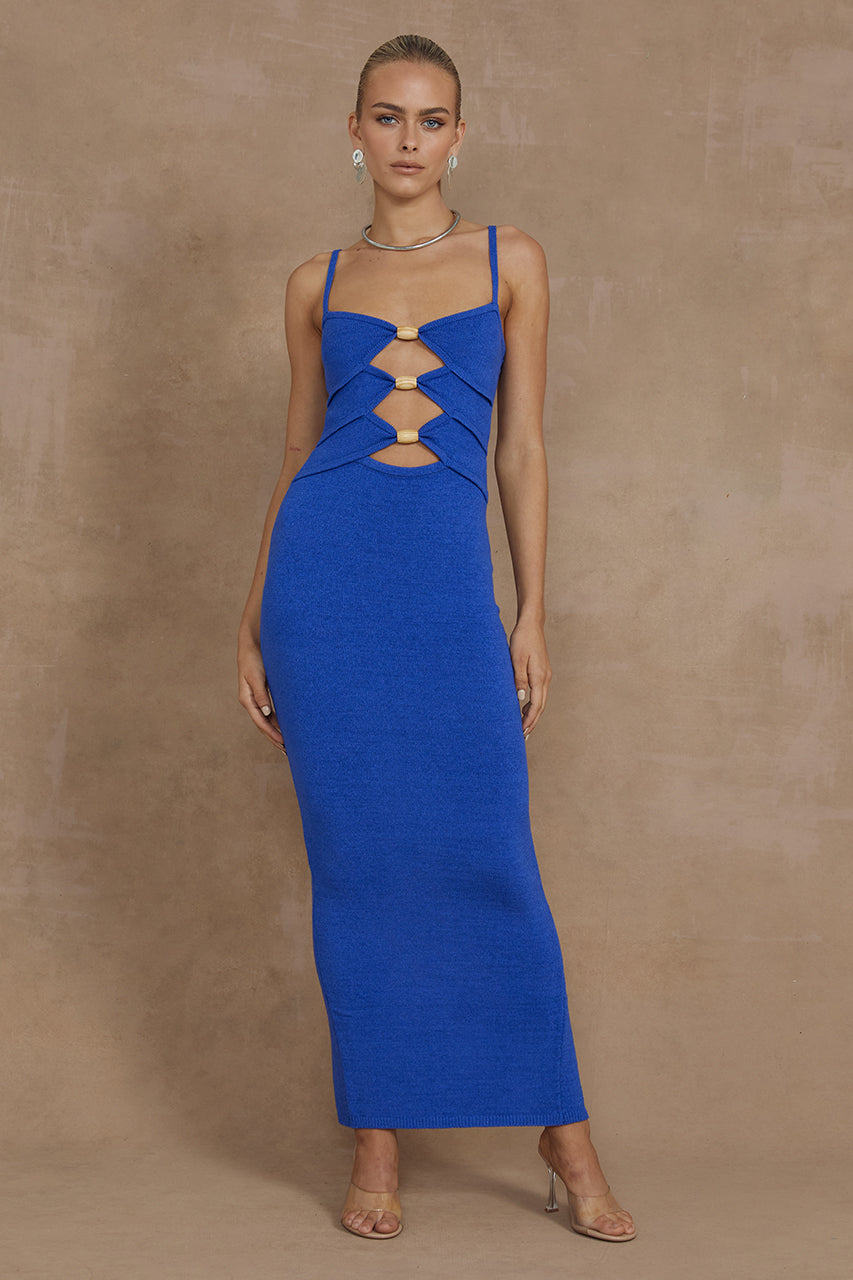 Norma Midi Dress - Royal - SHOPJAUS - JAUS