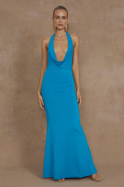 Lori Maxi Dress - Aqua - SHOPJAUS - JAUS