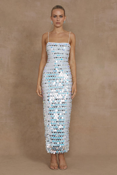 Lanza Midi Dress - White - SHOPJAUS - JAUS